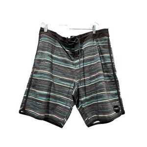 O'Neill Cruzer Mens Swimwear Board Shorts Surf Striped 19" Sz 36